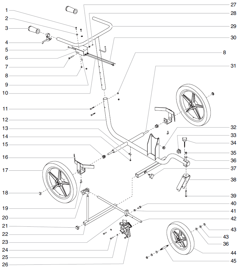 PowrLiner 800 Cart Assembly (P/N 759-180)